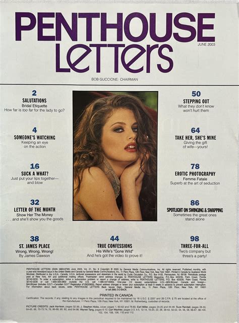 penthouse letters magazine|PENTHOUSE LETTERS